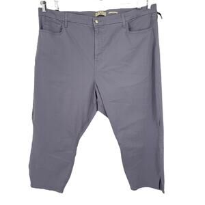 Jen7 by 7 for All Mankind Capri w/ Side Slits purple plus size 26